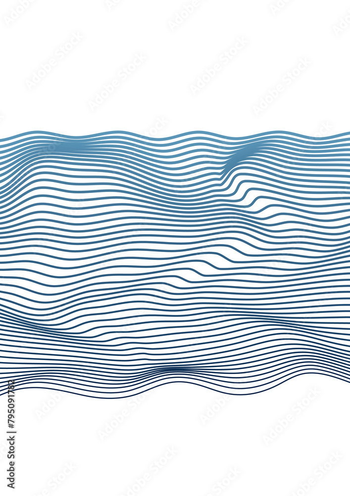 abstract blue wave background