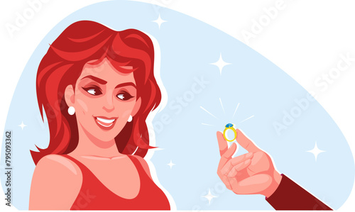 man offers a ring to a girl