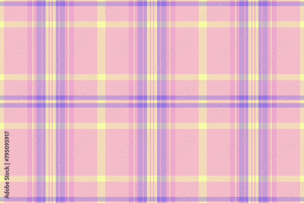 Texture background tartan of check seamless textile with a plaid pattern vector fabric.