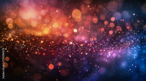 Blurry Colorful Lights in the Dark