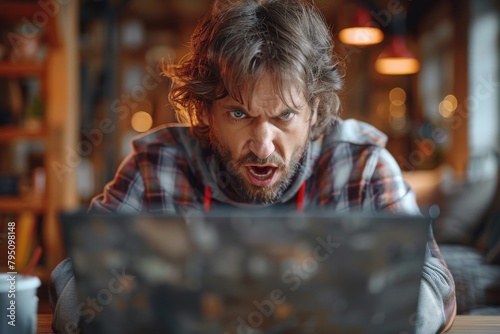 A person engrossed in their work on a laptop in a cozy and focused environment