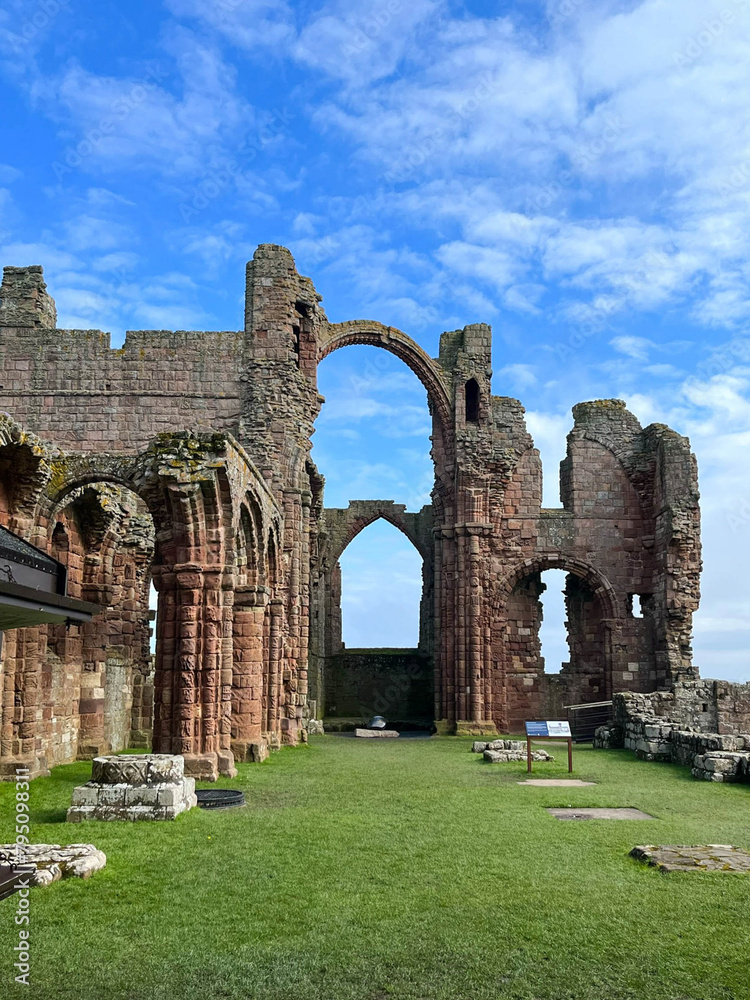 Northumberland holy island Lindisfarne priory St Cuthbert