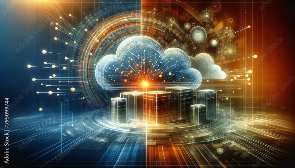 3D abstract background image of Edge Computing 3D abstract background image of Edge Computing