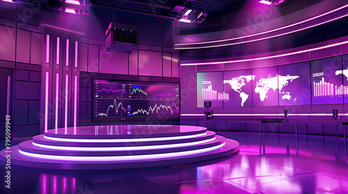 Experience a Grand Broadcasting Studio with Government Bond Yield Analyses