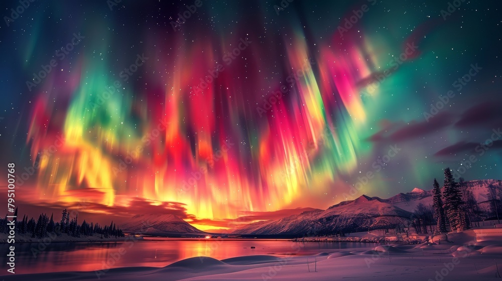 Aurora: A mesmerizing photo of the aurora borealis dancing across the night sky