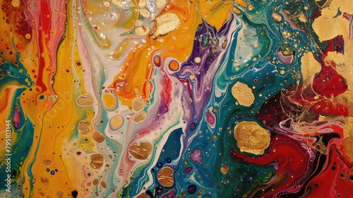 Abstract Painting Inspired by Baking