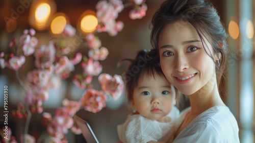 Woman Holding Baby in Her Arms