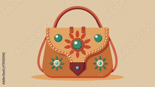 A statement handbag crafted from high quality leather and adorned with unique embellishments discovered while browsing the handbag section at the.