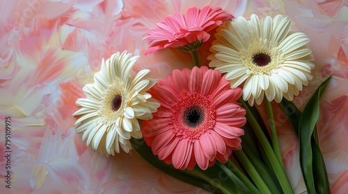 Array of Flowers on Table