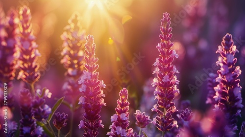 Lavender Field With Sun © olegganko