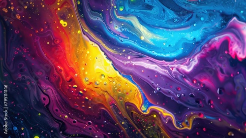 Abstract vibrant spectrum, liquid backgrounds