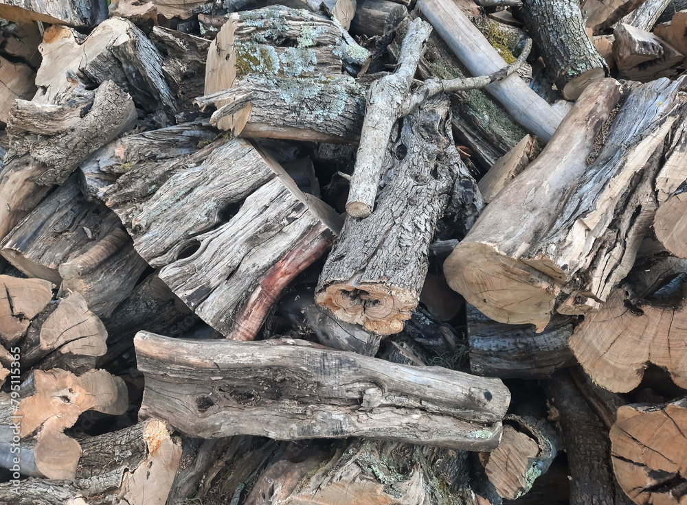 large quantities of small pieces of wood piled up large quantities of small pieces of wood piled up