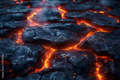 Close Up of a Hot Coal Grill