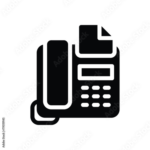 Tableau sur toile Fax vector icon