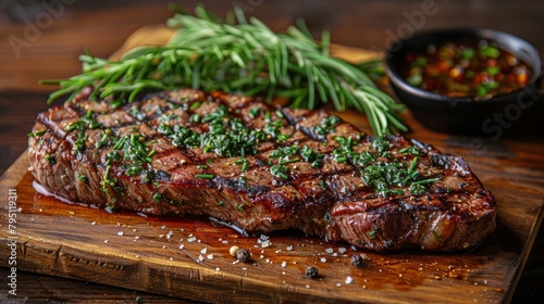 Raw Meat on Cutting Board