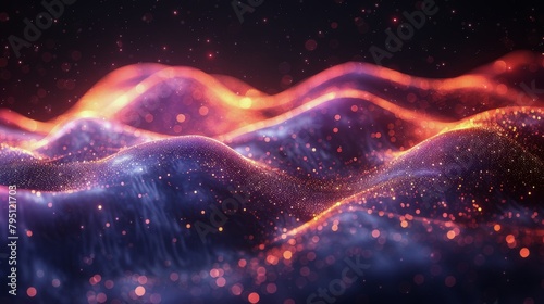 Computer Generated Image of a Majestic Mountain Range