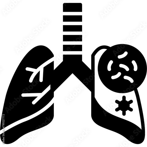 Lungs Germs Icon