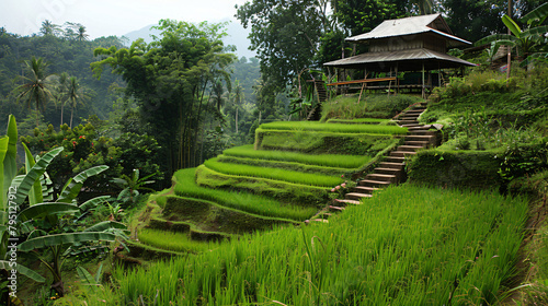 Terraced Paddy Field in Mae-Jam Village  Chaingmai Pro