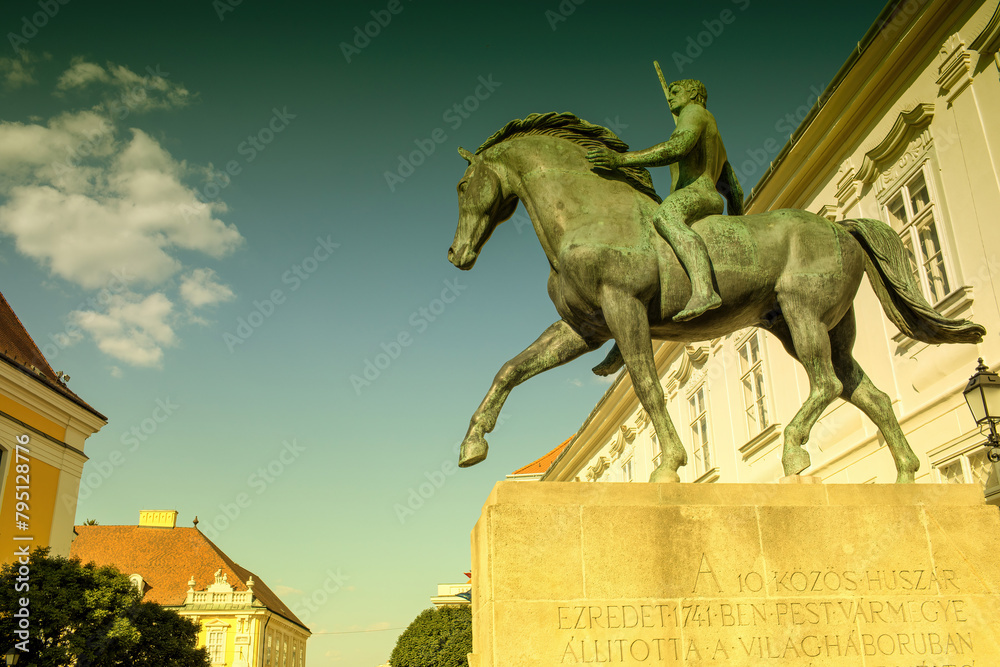 Hussar Monument In The City Of Szekesfehervar