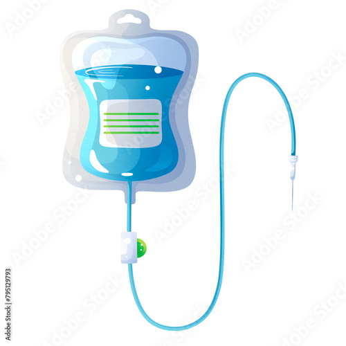 Medical dropper for intravenous injection