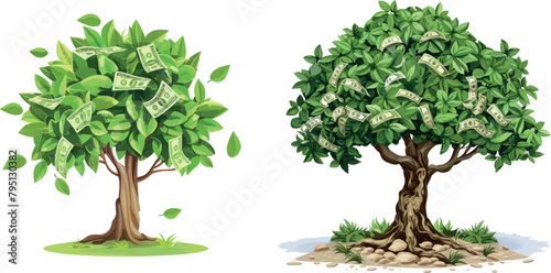 Money tree care vector