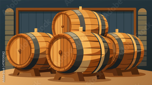 The imported French oak aging barrels add a touch of elegance and sophistication to the home brewery producing a smooth and complex Belgianstyle ale..