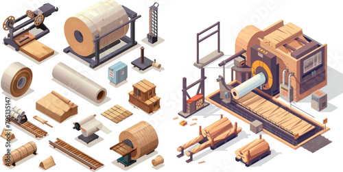 Paper production process. Making papers products