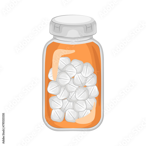 Illustration of pill bottle