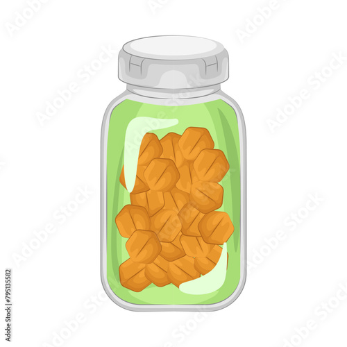 Illustration of pill bottle