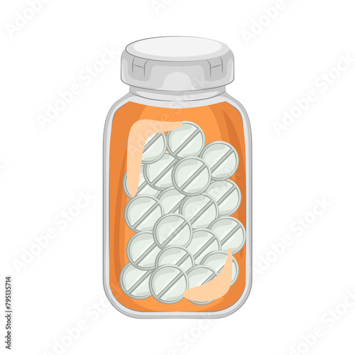 Illustration of pill bottle