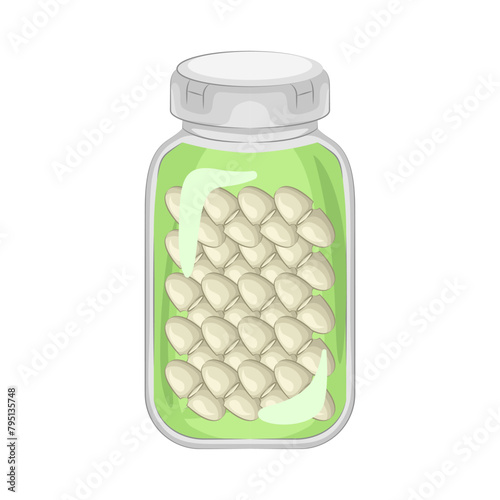 Illustration of pill bottle
