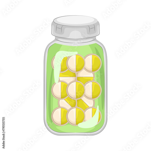 Illustration of pill bottle