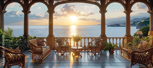 sunset over the ocean