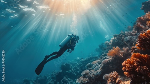 Person Swimming in the Ocean