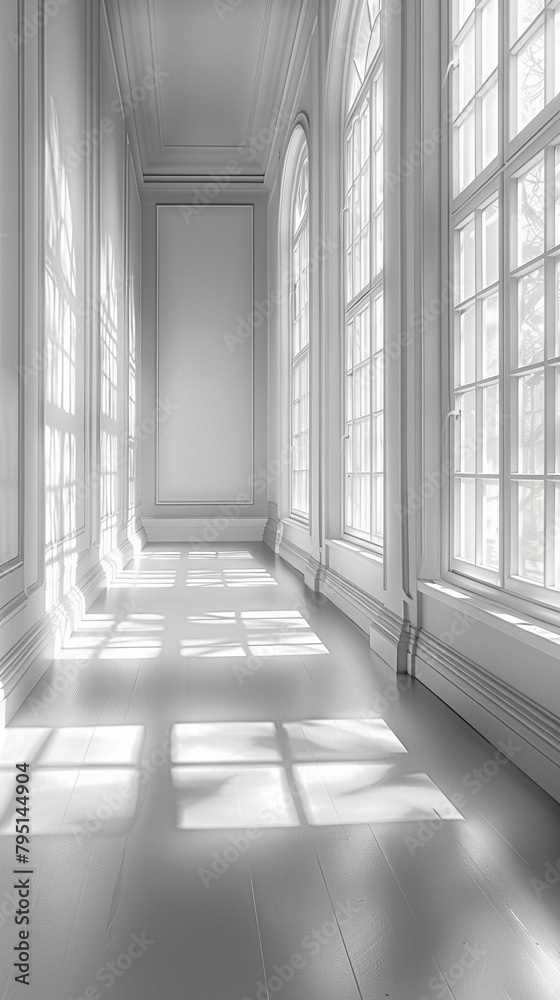 Obraz premium Pure white background, infinite possibilities for creativity