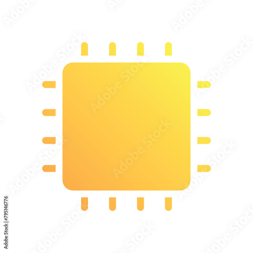 Microchip vector icon