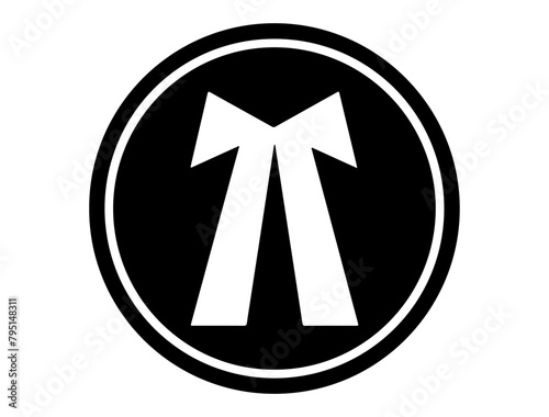 Advocate symbol silhouette vector art