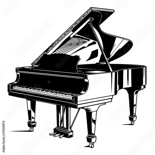 piano and notes