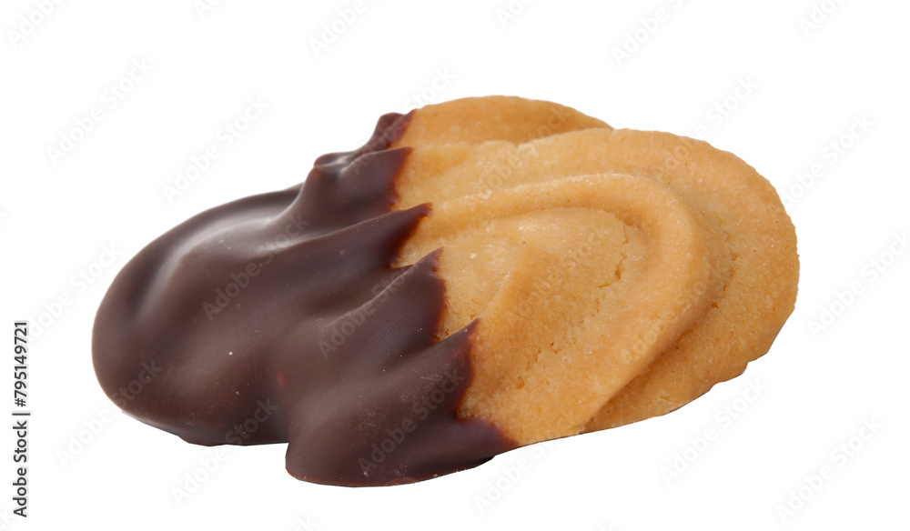 Chocolate cookie isolated on transparent layered background. Chocolate cookie isolated on transparent layered background.