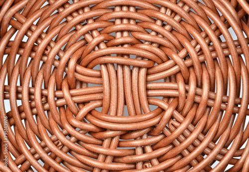 Wickered plastic background photo