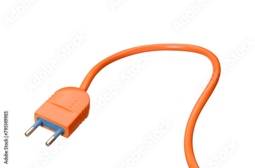 Cable plugin isolated on transparent layered background.