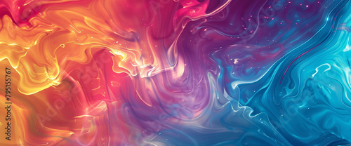 A symphony of liquid hues flows and bends, casting a spell of fascination with its mesmerizing display. photo