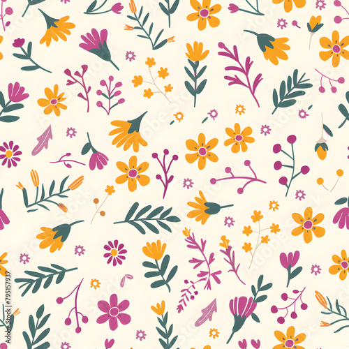 seamless floral pattern © Jill