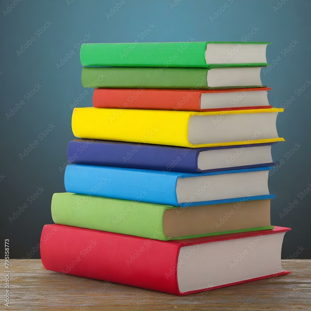 Stack of hardcover books Stack of hardcover books