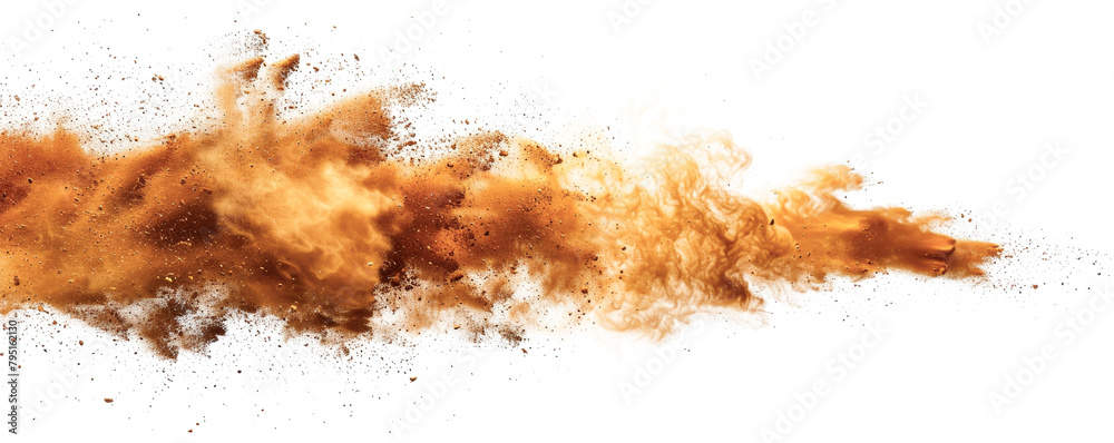 Burst sand tones explodes elegantly, pristine white background, offering tranquil visual resonance. Burst sand tones explodes elegantly, pristine white background, offering tranquil visual resonance.