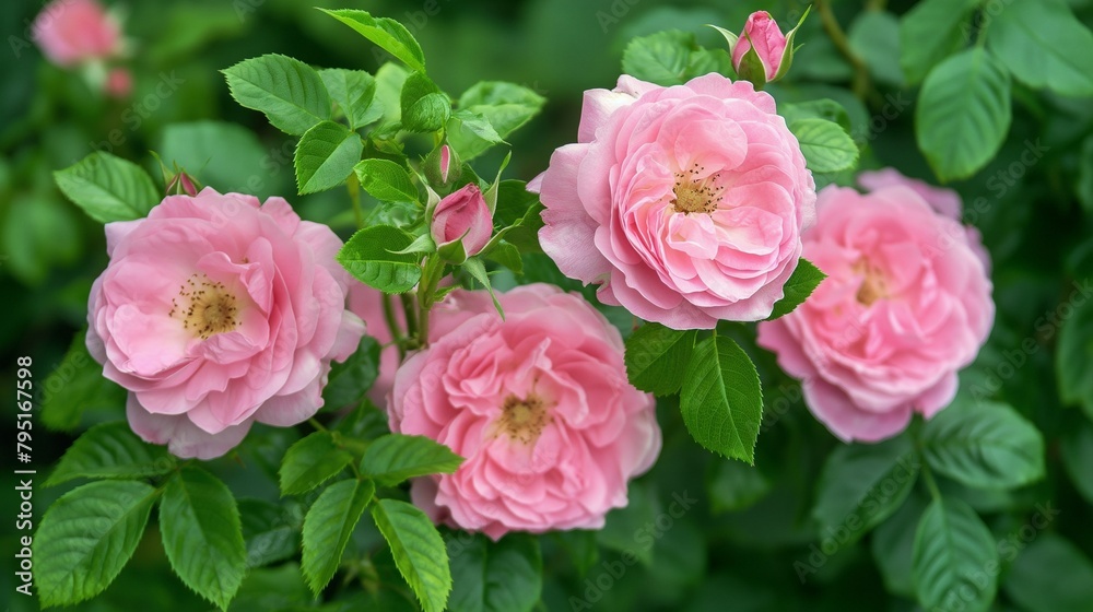 pink rugosa roses