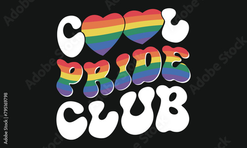 Pride LGBTQ Gay Typography Vector T-shirt Design