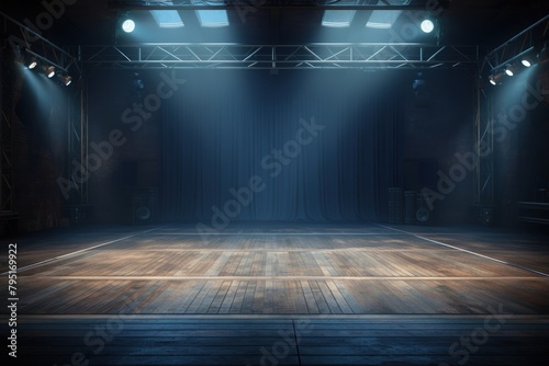 Studio stage lighting floor