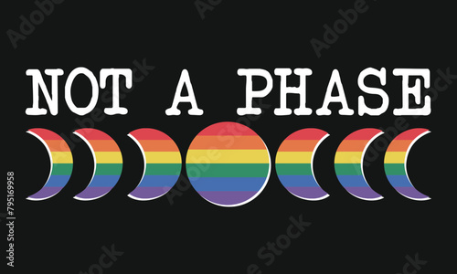 Pride LGBTQ Gay Typography Vector T-shirt Design