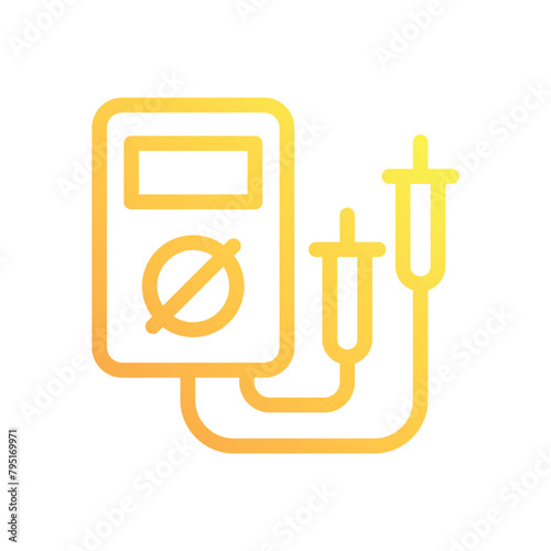 Voltage Meter vector icon